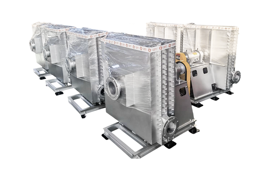 Miljöskyddsindustrin - fast och flytande avfall roterande ugnsbehandlingssystem Pyrolysgasfläkt